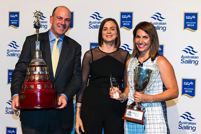 Matt Allen Sarah Kenny Lisa Darmanin Australian Sailing Awards 2016 ©  Andrea Francolini Photography http://www.afrancolini.com/